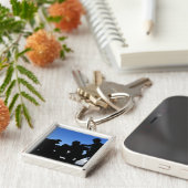 Silhouette van soldaten sleutelhanger (Zijkant)