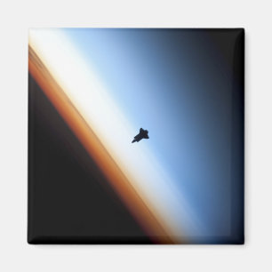 Silhouette van space shuttle Endeavor Magneet