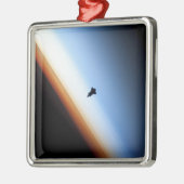 Silhouette van space shuttle Endeavor Metalen Ornament (Links)