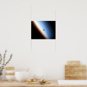 Silhouette van space shuttle Endeavor Poster (Keuken)
