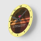 Silhouette van Vrouw, Vloerhart en liefdestekst Ronde Klok (Hoek)