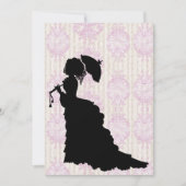 Silhouette victorienne Debutante Ball Invitation (Devant)