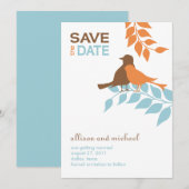Silhouette Vogels Save the Date (Voorkant / Achterkant)