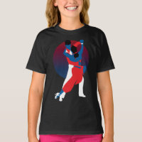 Silhouette voor rood en blauw dansen - Tango-danse