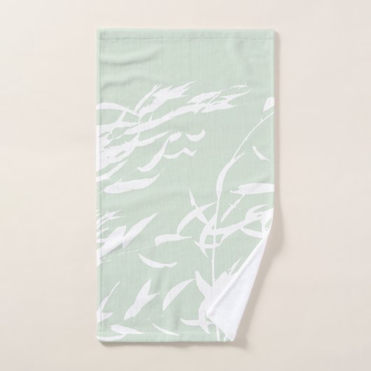 Silhouette Willow sur mesure Sea Green (Serviette à main)