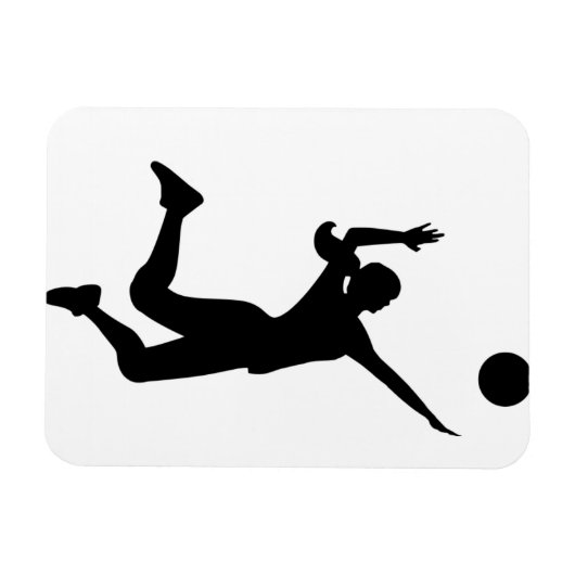 silhouette women's volleyball magneet (Horizontaal)