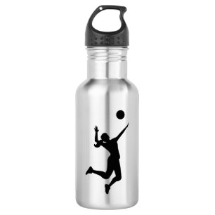 silhouette women's volleyball waterfles