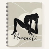 Silhouette yoga méditation journal namaste zen (Devant)