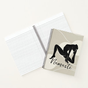 Silhouette yoga meditation journal namaste zen notitieboek