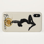 Silhouette yoga ondersteboven handstandaard, bevro Case-Mate iPhone case (Achterkant (horizontaal))