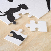 Silhouette Yoga pose Legpuzzel (Zijkant)