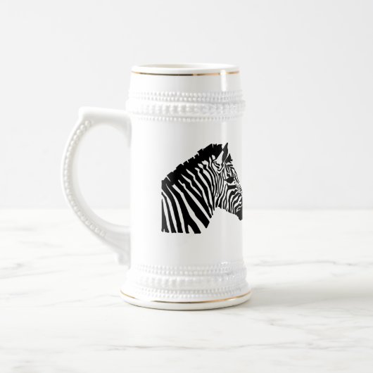 Silhouette Zebra Bierpul (Links)
