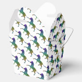 Silhouette Zebra Black en Rainbow Bedankdoosjes (Geopend)