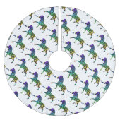 Silhouette Zebra Black en Rainbow Kerstboom Rok (Voorkant)