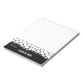 Silhouette, zwart-wit notitieblok (Gedraaid)