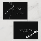 Silhouette (zwart-wit) visitekaartje (Voorkant / Achterkant)