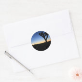 Silhouetted Joshua Tree Ronde Sticker (Envelop)