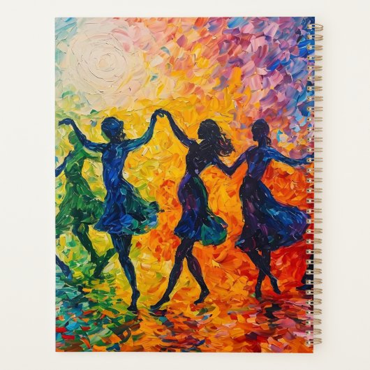 Silhouettes colorées dansant (Dos)