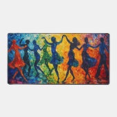 Silhouettes colorées dansant (Recto)