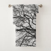 Silhouettes d'arbre neigeux #1 #minimum #mur #déco (En situation)