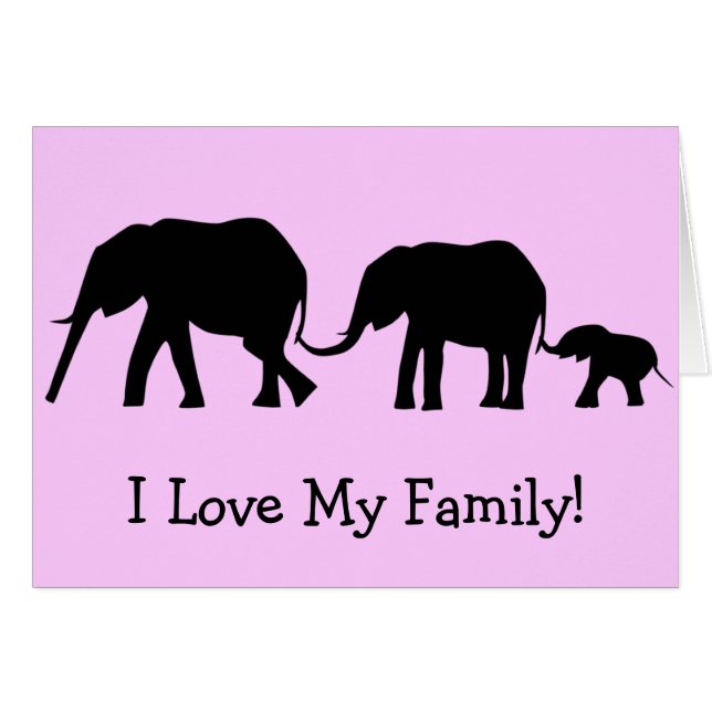 Silhouettes de 3 éléphants tenant des queues (Devant horizontal)