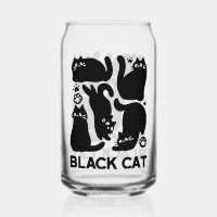 Silhouettes de chat noir - Design Feline mignon