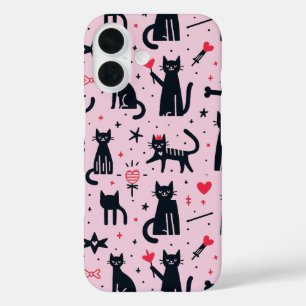 Silhouettes de chats mignons iPhone / coque ipad