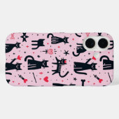 Silhouettes de chats mignons iPhone / coque ipad (Verso (horizontal))