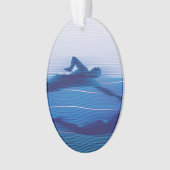 Silhouettes de nageur rayées par bleu (devant)