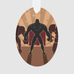 Silhouettes d'équipe de super héros