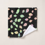 Silhouettes Feuilles Pastel Falling (Gant de toilette)