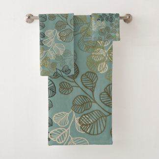 Silhouettes Feuillues Florissantes Sérénité Douce 