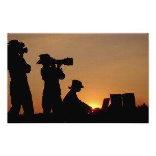 Silhouettes Foto Afdruk