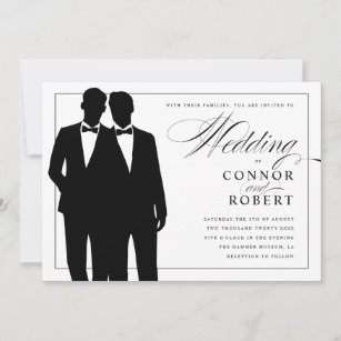 Invitations Faire Part Cartes Mariage Homosexuel Zazzle Be