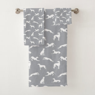 Silhouettes gris blanc sur gris