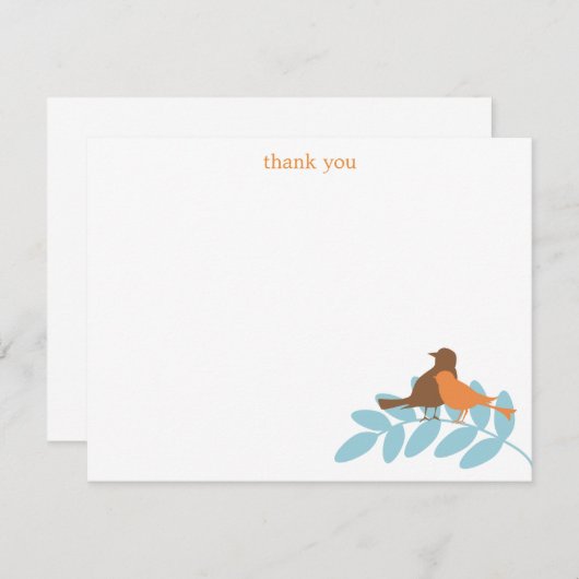 Silhouettes Jardin Plat Merci Cartes (Devant / Derrière)