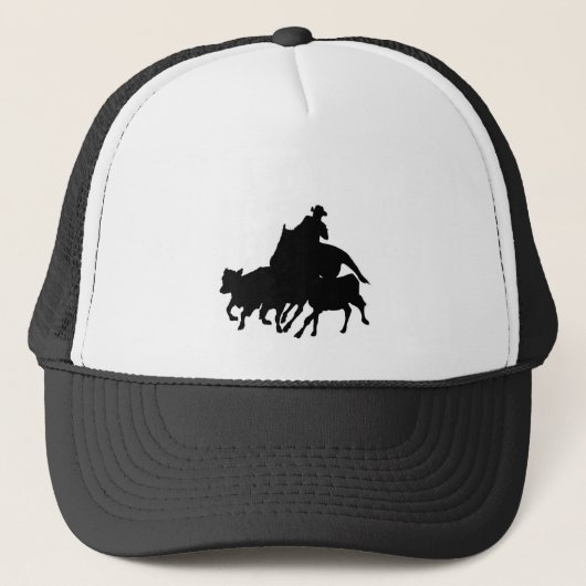 Silhouettes - Paarden - Team Penning Trucker Pet (Voorkant)