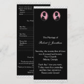 Silhouettes peintes Gay Wedding Programme (Devant / Derrière)