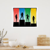 Silhouettes Poster (Keuken)