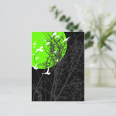 silhouetvogels briefkaart (Staand voorkant)