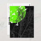 silhouetvogels briefkaart (Voorkant / Achterkant)