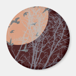 silhouetvogels magneet