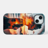 Silhoutte de déesse avec étui téléphonique du couc (Verso Horizontal)