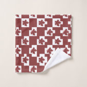 Silhueta de flores em padrão. (Gant de toilette)