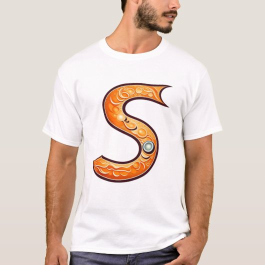 silhuete van een zalm t-shirt (Voorkant)