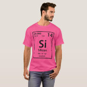 Silicium element (zwart) t-shirt (Voorkant volledig)