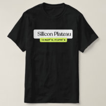 Silicon Plateau Bengaluru Coördinaten T-Shirt 