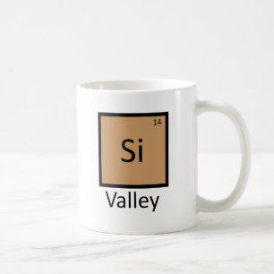 Silicon Valley Chemistry Periodic Table Pun Koffiemok