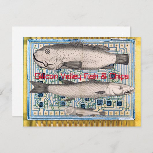 Silicon Valley Fish and Chips Briefkaart (Voorkant / Achterkant)