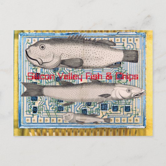 Silicon Valley Fish and Chips Briefkaart (Voorkant)